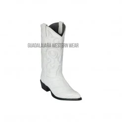 Guadalajara Western Wear Los Altos White Eel J Toe Cowboy Boots Men