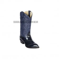 Guadalajara Western Wear Los Altos Navy Blue Eel J Toe Cowboy Boots Men