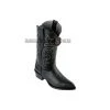 Guadalajara Western Wear Los Altos Black Grisly J Toe Cowboy Boots