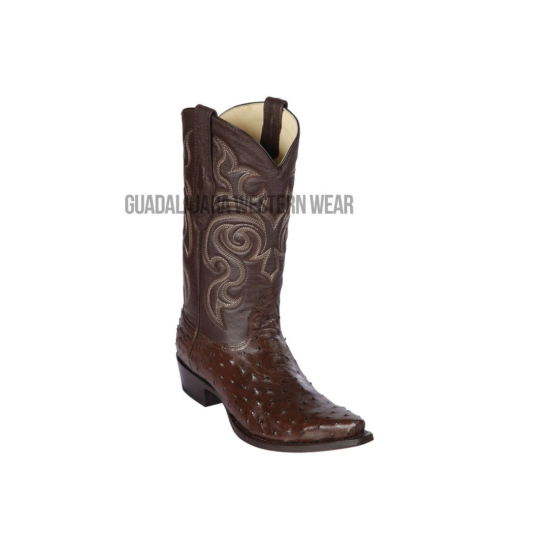 Guadalajara Western Wear Men Los Altos Brown Ostrich Snip Toe Cowboy Boots 3 Guadalajara Western Wear Men Los Altos Brown Ostrich Snip Toe Cowboy Boots