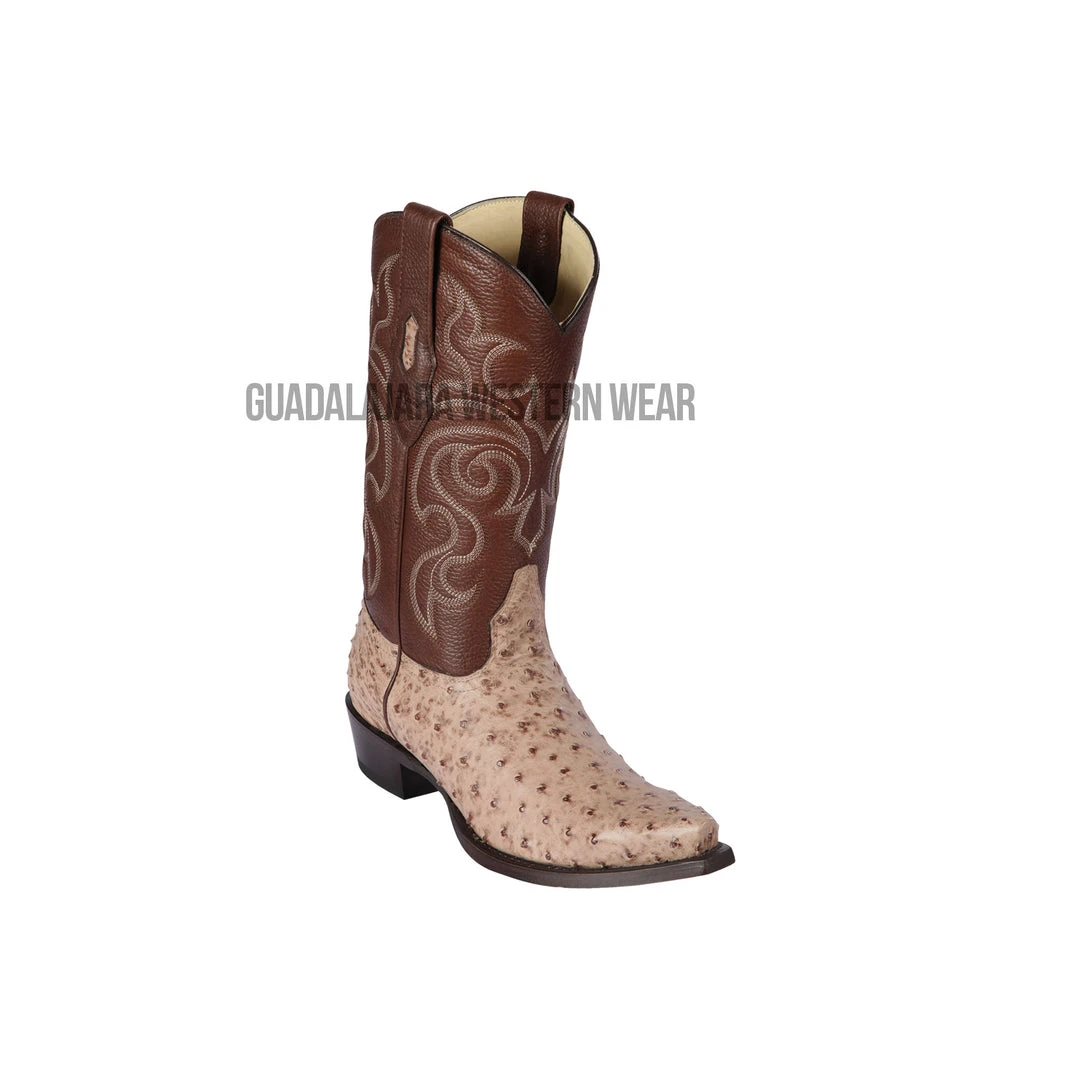 Guadalajara Western Wear Los Altos Mocha Ostrich Snip Toe Cowboy Boots Men 3 Guadalajara Western Wear Los Altos Mocha Ostrich Snip Toe Cowboy Boots Men