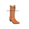 Guadalajara Western Wear Los Altos Honey Ostrich Snip Toe Cowboy Boots Men