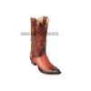 Guadalajara Western Wear Los Altos Faded Cognac Ostrich Snip Toe Cowboy Boots