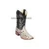 Guadalajara Western Wear Men Los Altos Natural Python Wide Square Toe Cowboy Boots