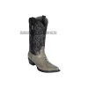 Guadalajara Western Wear Los Altos Gray Ostrich Leg Snip Toe Cowboy Boots
