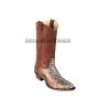 Guadalajara Western Wear Los Altos Rustic Cognac Python Snip Toe Cowboy Boots Men