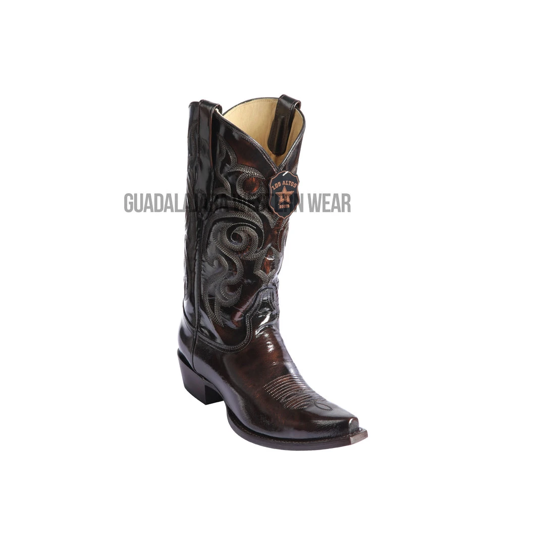 Guadalajara Western Wear Men Los Altos Brown Chamaleon Snip Toe Cowboy Boots 3 Guadalajara Western Wear Men Los Altos Brown Chamaleon Snip Toe Cowboy Boots