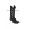 Guadalajara Western Wear Men Los Altos Black Stingray Wide Square Toe Cowboy Boots
