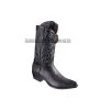Guadalajara Western Wear Men Los Altos Black Bull Shoulder Snip Toe Cowboy Boots