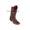 Guadalajara Western Wear Los Altos Sanded Brown Teju Wide Square Toe Women Western Boot