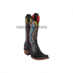 Guadalajara Western Wear Los Altos Black Vergel Dubai Toe Women Western Boot