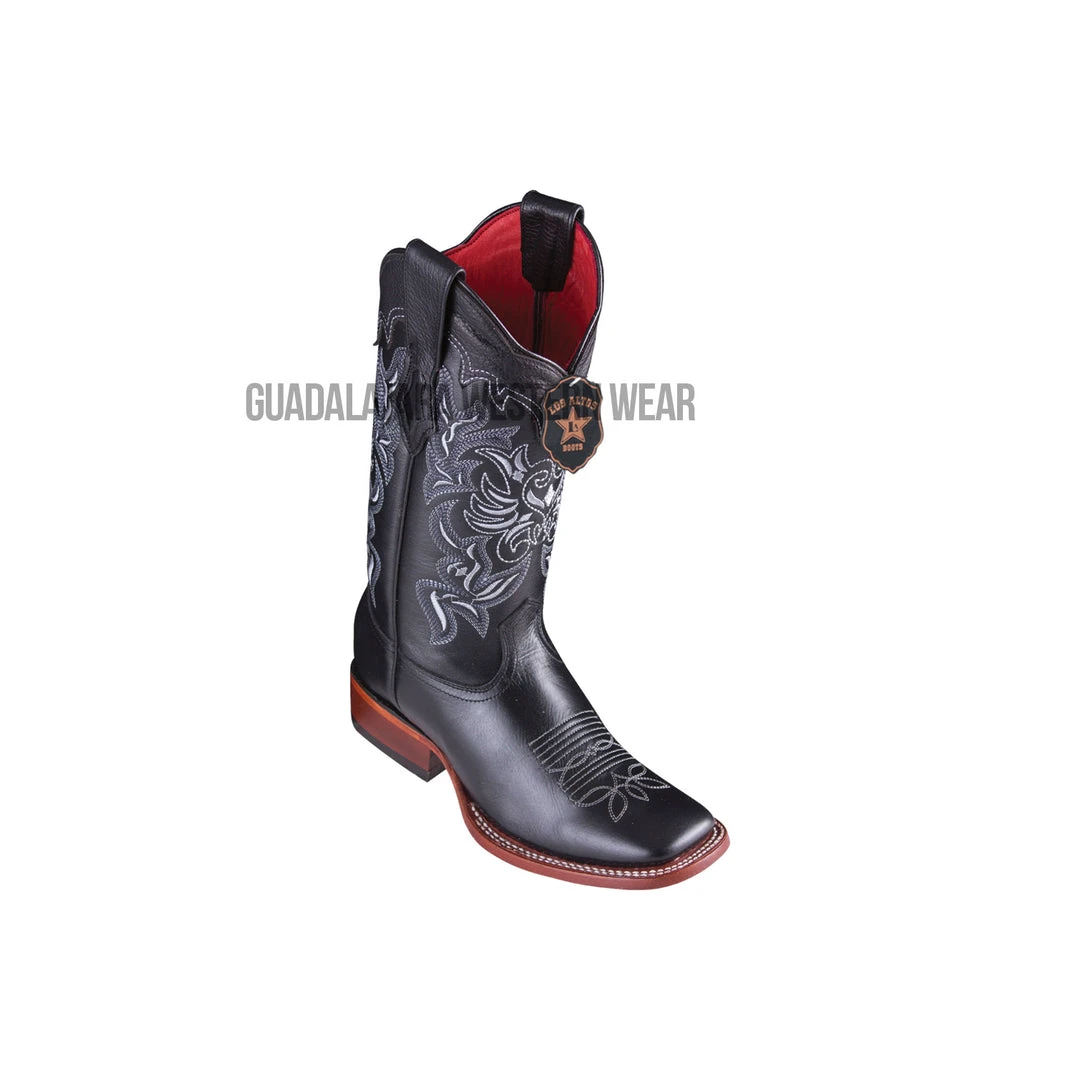 Guadalajara Western Wear Los Altos Black Vergel Wide Square Toe Women Western Boot 3 Guadalajara Western Wear Los Altos Black Vergel Wide Square Toe Women Western Boot