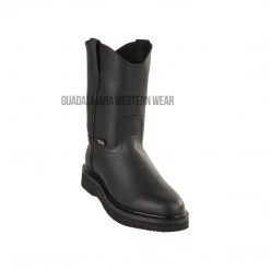 Guadalajara Western Wear Original Michel Boots Men's Pull On Work Boot Black Soft Toe