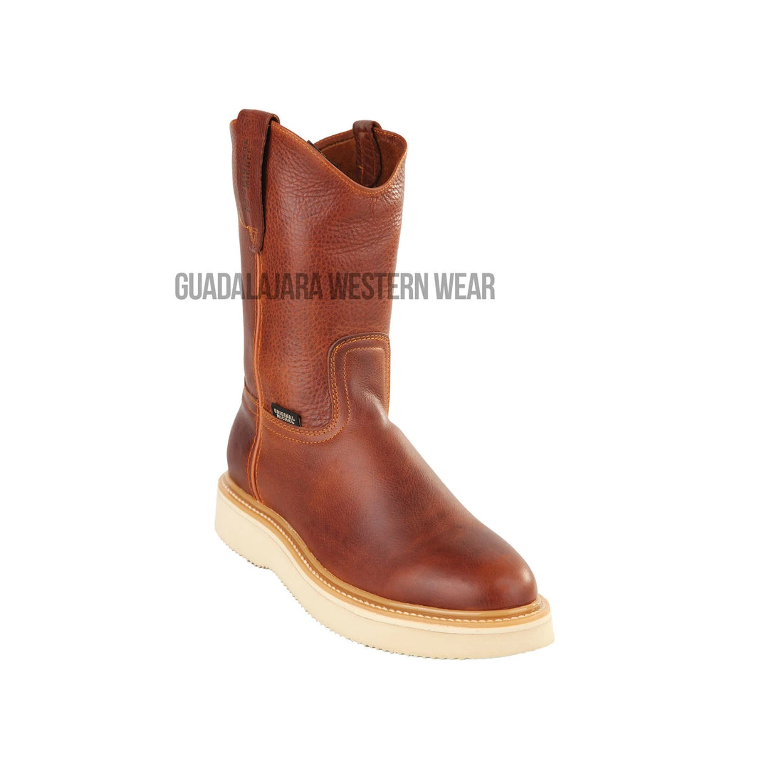 Guadalajara Western Wear Original Michel Boots Men's Pull On Work Boot Brown Soft Toe 3 Guadalajara Western Wear Original Michel Boots Men's Pull On Work Boot Brown Soft Toe