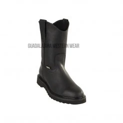Guadalajara Western Wear Original Michel Boots Men's Pull On Work Boot Black Soft Toe