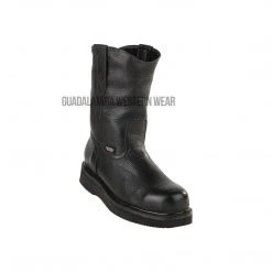 Guadalajara Western Wear Original Michel Boots Men's Pull On Work Boot Black Steel Toe