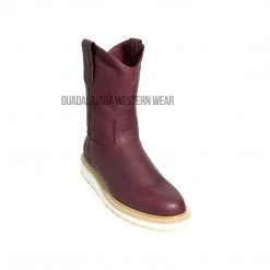 Guadalajara Western Wear Original Michel Boots Men's Pull On Work Boot Burgundy Soft Toe