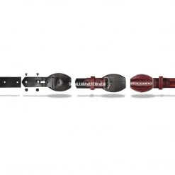 Guadalajara Western Wear Los Altos Faded Burgundy Caiman Belly Laser Design Casual Belt