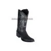Guadalajara Western Wear Men Los Altos Suede Black Python & Deer European Square Toe Cowboy Boots