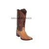 Guadalajara Western Wear Los Altos Lisboa Cognac Caiman Belly European Square Toe Cowboy Boots Men