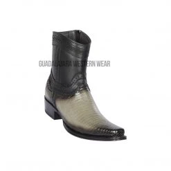Guadalajara Western Wear Los Altos Faded Gray Teju European Square Toe Ankle Boot Men