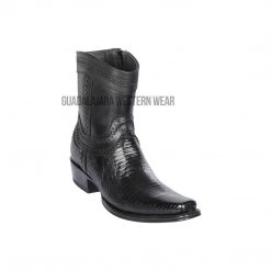 Guadalajara Western Wear Los Altos Black Teju European Square Toe Ankle Boot Men
