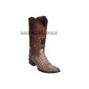 Guadalajara Western Wear Los Altos Lisboa Brown Caiman Belly European Square Toe Cowboy Boots Men