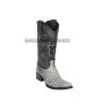 Guadalajara Western Wear Los Altos Lisboa Gray Caiman Belly European Square Toe Cowboy Boots Men