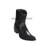 Guadalajara Western Wear Los Altos Black Single Stone Stingray & Deer European Square Toe Ankle Boot Men