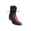 Guadalajara Western Wear Los Altos Faded Burgundy Rowstone Stingray & Deer European Square Toe Ankle Boot