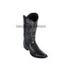 Guadalajara Western Wear Los Altos Black Caiman Belly European Square Toe Cowboy Boots