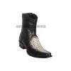Guadalajara Western Wear Los Altos Natural Python & Deer European Square Toe Ankle Boot Men
