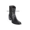 Guadalajara Western Wear Los Altos Black Teju & Deer European Square Toe Ankle Boot