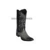 Guadalajara Western Wear Men Los Altos Faded Gray Caiman Tail European Square Toe Cowboy Boots
