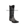 Guadalajara Western Wear Men Los Altos Faded Gray Ostrich European Square Toe Cowboy Boots