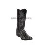 Guadalajara Western Wear Los Altos Gray / Black Piraruccu European Square Toe Cowboy Boots Men
