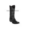Guadalajara Western Wear Men Los Altos Black Ostrich European Square Toe Cowboy Boots