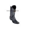 Guadalajara Western Wear Los Altos Black Ring Lizard European Square Toe Cowboy Boots