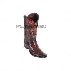 Guadalajara Western Wear Los Altos Brown Teju European Square Toe Cowboy Boots Men
