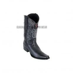 Guadalajara Western Wear Los Altos Black Grisly European Square Toe Cowboy Boots Men