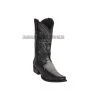 Guadalajara Western Wear Los Altos Faded Gray Caiman Belly & Deer European Square Toe Cowboy Boots