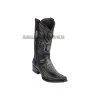Guadalajara Western Wear Los Altos Faded Gray Ostrich & Deer European Square Toe Cowboy Boots Men