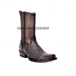 Ankle Boot / Botines Cuadra Black / Grey Dubai Toe Leather Ankle Boot