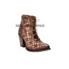 Guadalajara Western Wear Cuadra Bovine Leather Golden Saltillo Ankle Boot Women