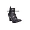 Guadalajara Western Wear Women Cuadra Bovine Leather Black Santana Ankle Boot