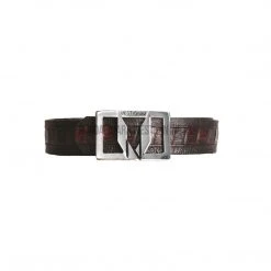 Guadalajara Western Wear Vestigium Black Cherry Caiman Belly Casual Belt Men
