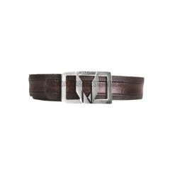 Guadalajara Western Wear Vestigium Black Cherry Ostrich Belly Casual Belt Men