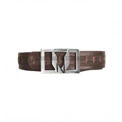 Guadalajara Western Wear Men Vestigium Sanded Brown Caiman Belly Casual Belt