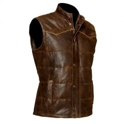 Cuadra Men's Lamb Vest Brown