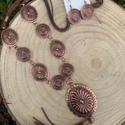 Guadalajara Western Wear All Bronze Concho Necklace
